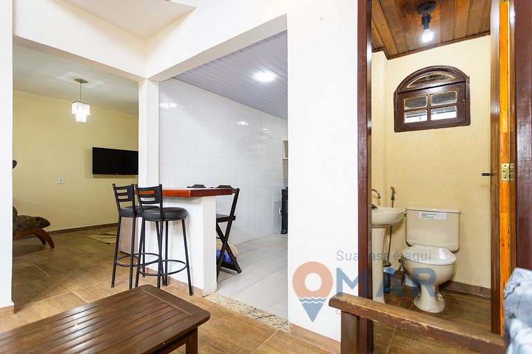 Casa c/ Churrasqueira em Búzios,200m da Praia|VS25