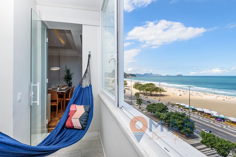 2Qtos e Varanda Vista-Mar em Copacabana |RDS 6/804