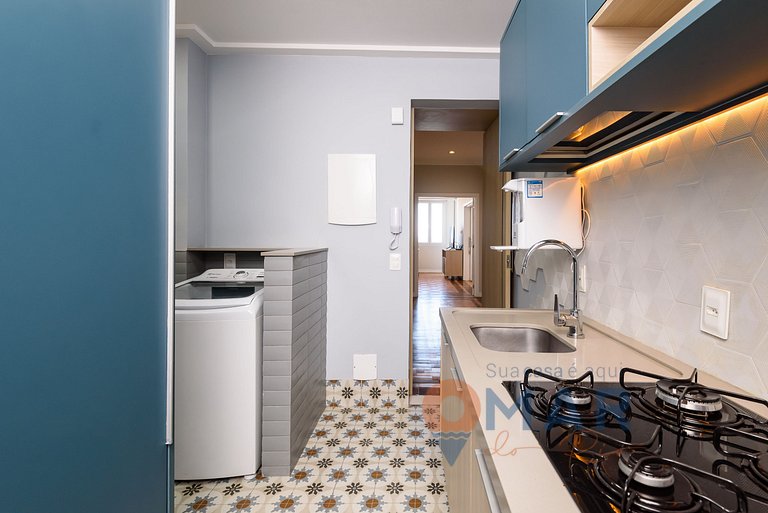 2BDR Copacabana: Balcón c/ vistas al mar|RDS 6/804