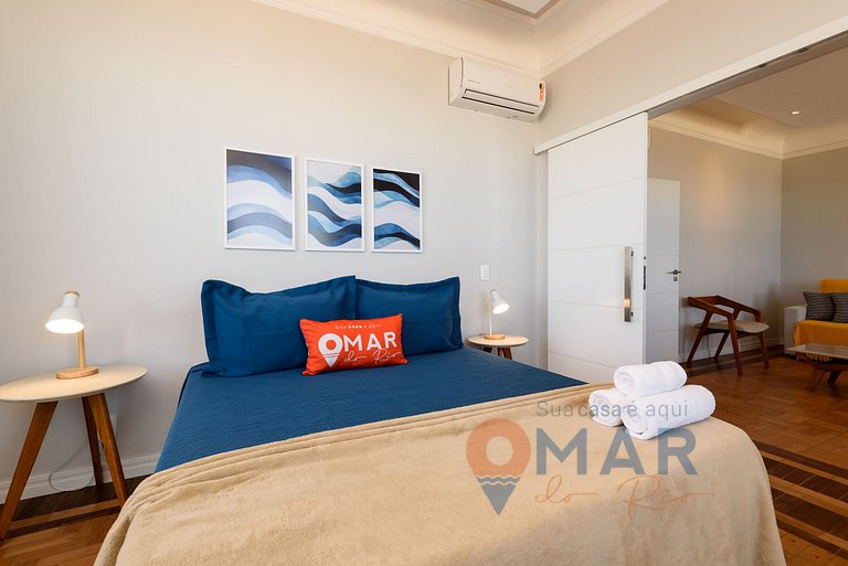 2BDR Copacabana: Balcón c/ vistas al mar|RDS 6/804