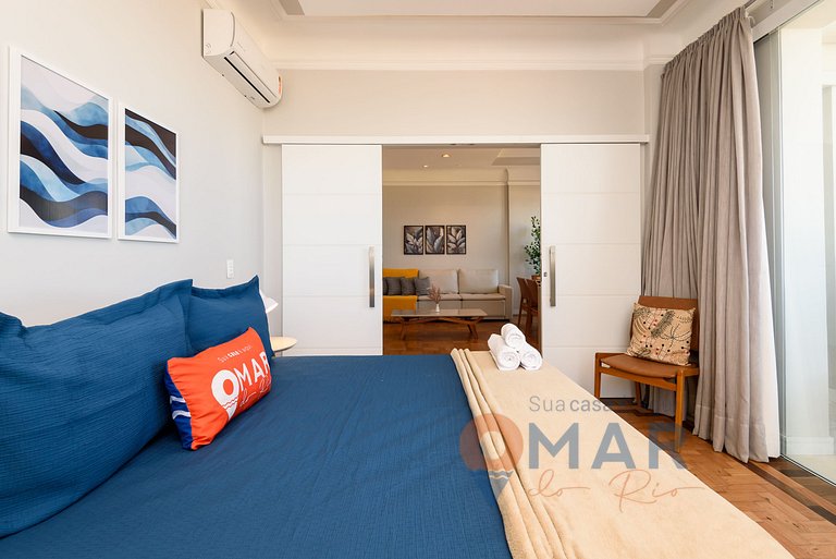 2BDR Copacabana: Balcón c/ vistas al mar|RDS 6/804