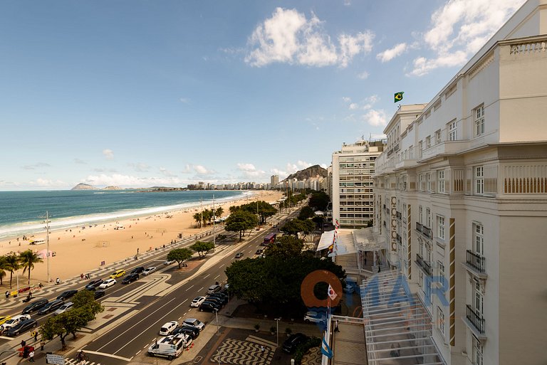 2BDR Copacabana: Balcón c/ vistas al mar|RDS 6/804