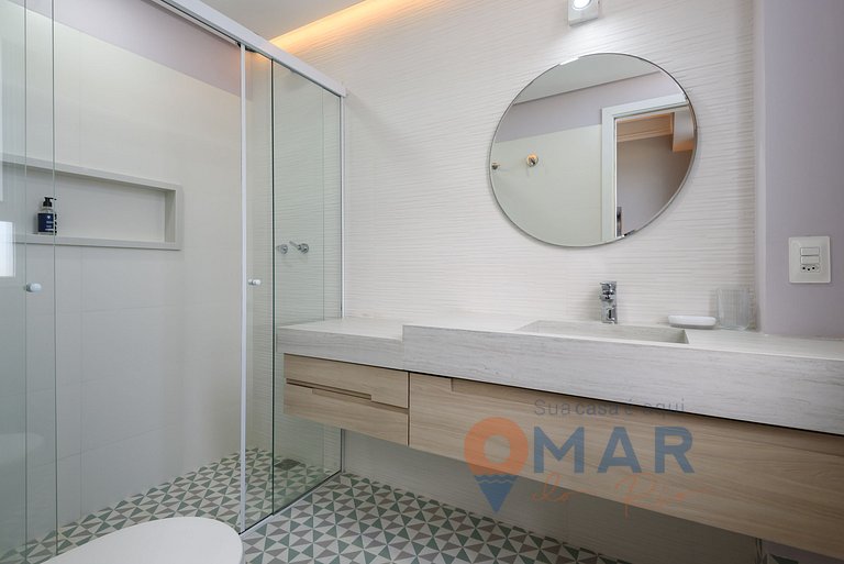 2BDR Copacabana: Balcón c/ vistas al mar|RDS 6/804