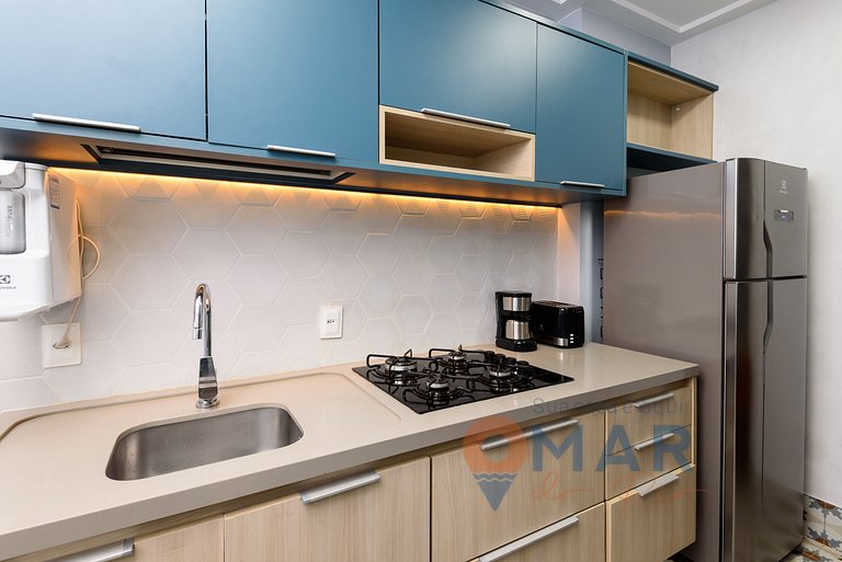 2BDR Copacabana: Balcón c/ vistas al mar|RDS 6/804