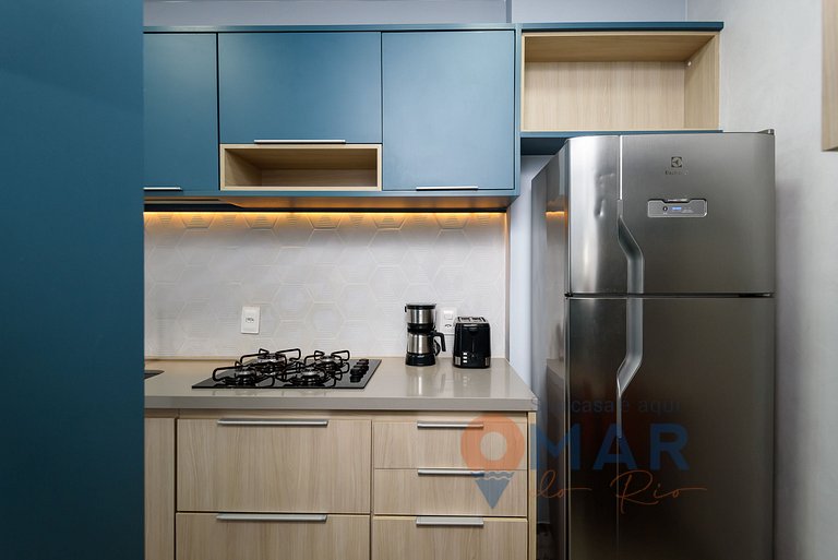 2BDR Copacabana: Balcón c/ vistas al mar|RDS 6/804