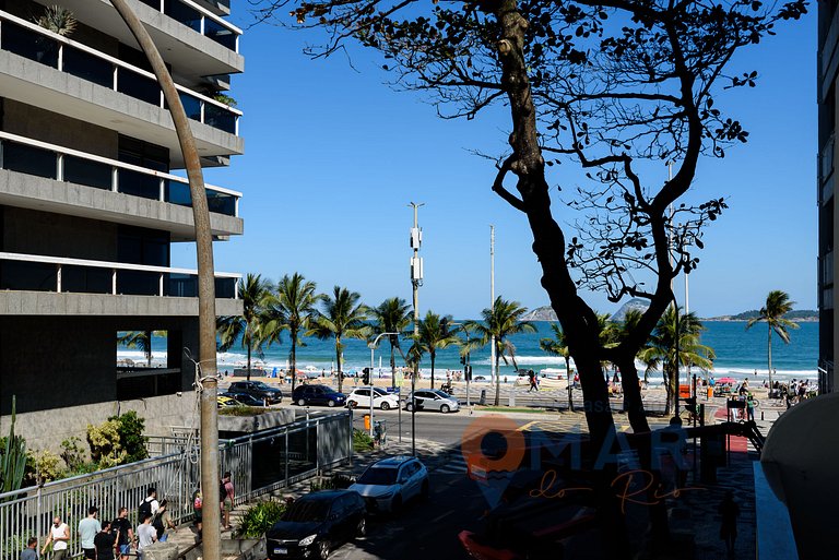 2BDRs y balcón c/ vistas al mar en Ipanema|TXM 21S