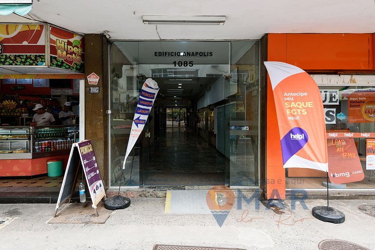 1BDR con cama king a 2 min de la playa|NSC1085/206