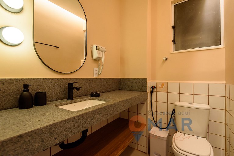 1 Quarto com Banheira a 200m da Praia|NSC 1085/206