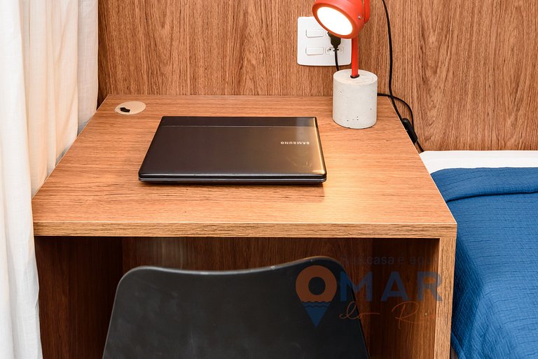 1BDR con cama king a 2 min de la playa|NSC1085/206