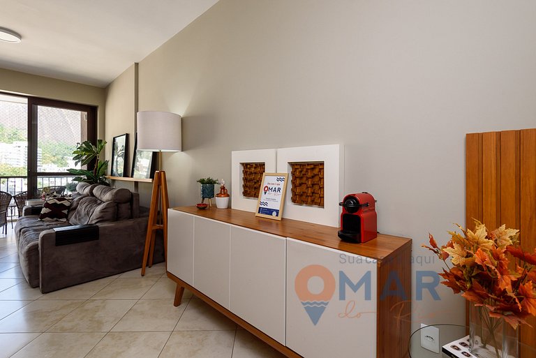 2Qtos c/ Piscina e Garagem no Humaitá|HMT 282/1301