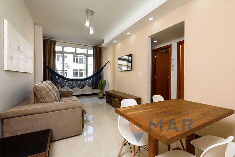 2 quartos em Copacabana c/ Vista Mar | PJ 135/808