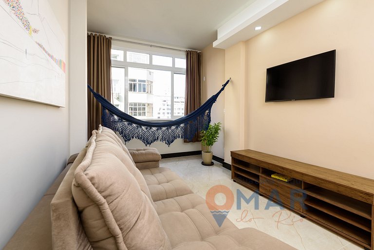 2 quartos em Copacabana c/ Vista Mar | PJ 135/808