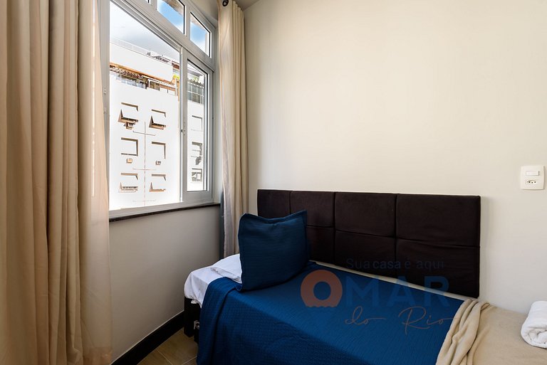 2 quartos em Copacabana c/ Vista Mar | PJ 135/808