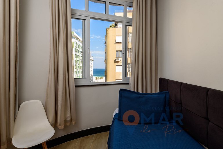 2 quartos em Copacabana c/ Vista Mar | PJ 135/808