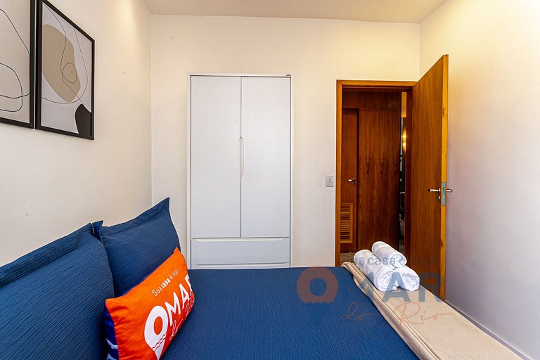 2 Quartos a 5 min. da Praia de Copa | NSC 1138/603