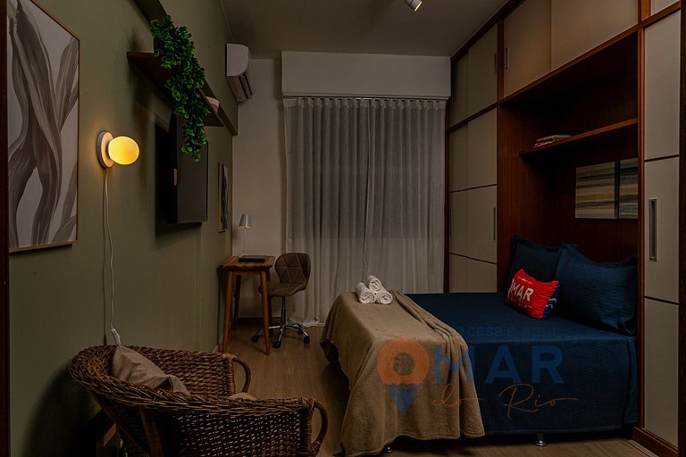 Clean&Calm: 1Qto a 200m da Praia de Copa|CR 53/505