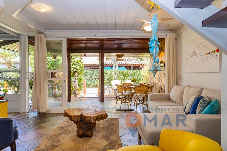 House in Búzios with 4 bedrooms and gourmet area| VF 11