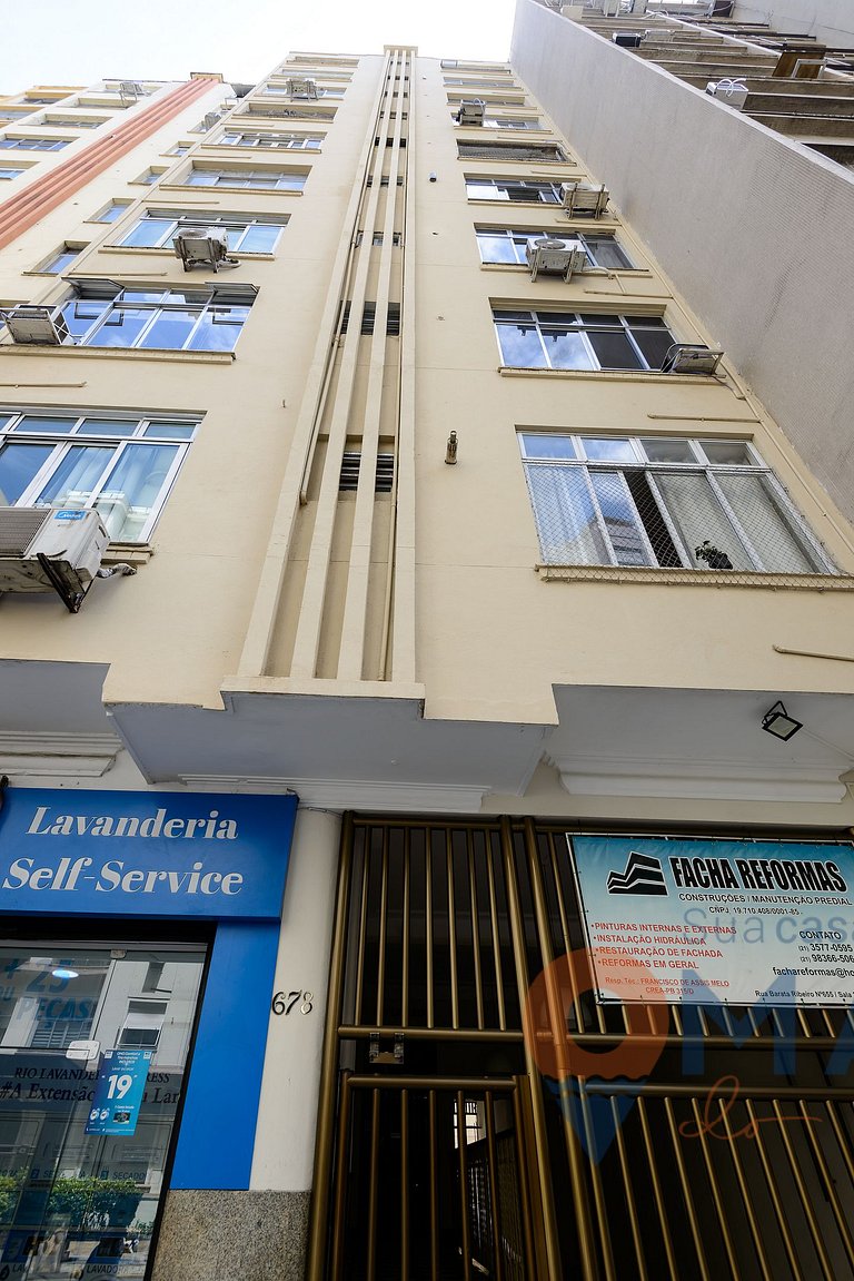 1BDR a 7min de la playa de Copacabana | BR 678/504