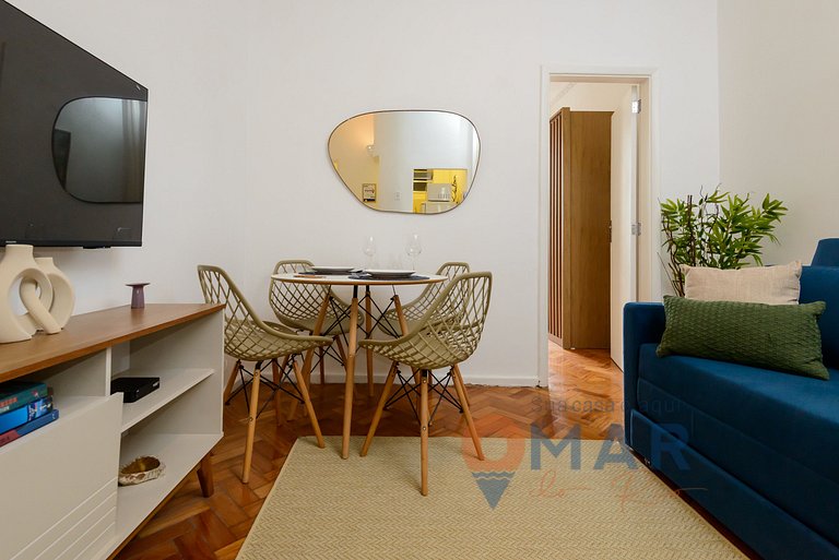 1Qto a 7 min da Praia de Copacabana | BR 678/504