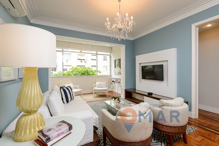 3 Quartos a 2 min da Praia de Copacabana |JN 43/42