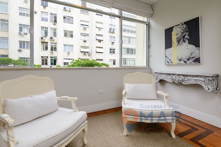 3 Quartos a 2 min da Praia de Copacabana |JN 43/42