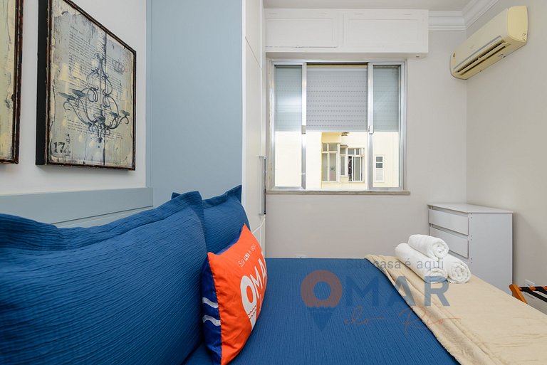 3 Quartos a 2 min da Praia de Copacabana |JN 43/42