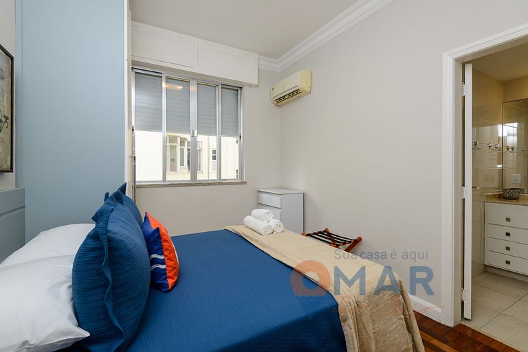 3 Quartos a 2 min da Praia de Copacabana |JN 43/42