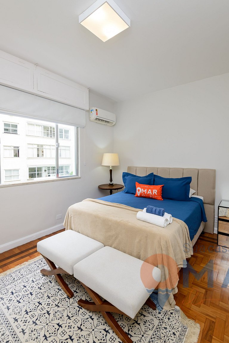 3 Quartos a 2 min da Praia de Copacabana |JN 43/42