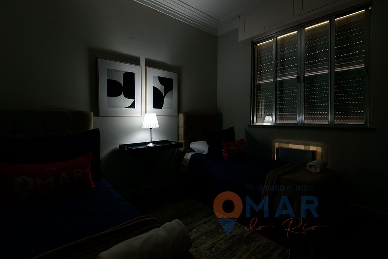 3 Quartos a 2 min da Praia de Copacabana |JN 43/42