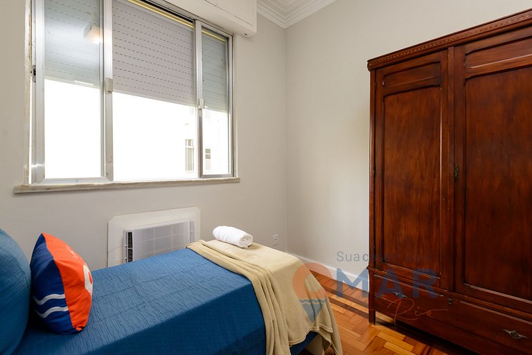 3 Quartos a 2 min da Praia de Copacabana |JN 43/42