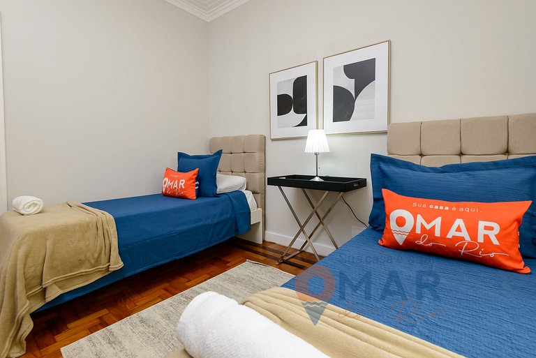 3 BDRs a 2 min de la playa de Copacabana |JN 43/42