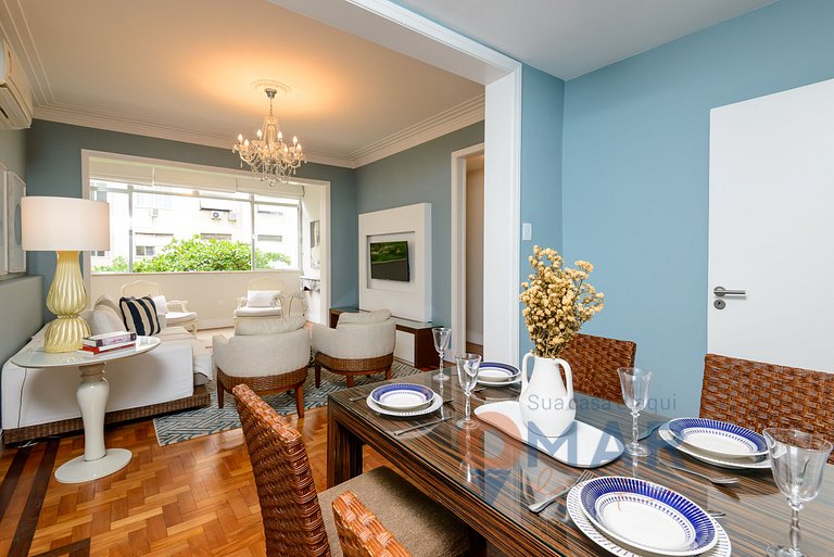 3 Quartos a 2 min da Praia de Copacabana |JN 43/42