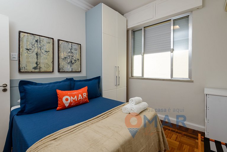 3 Quartos a 2 min da Praia de Copacabana |JN 43/42