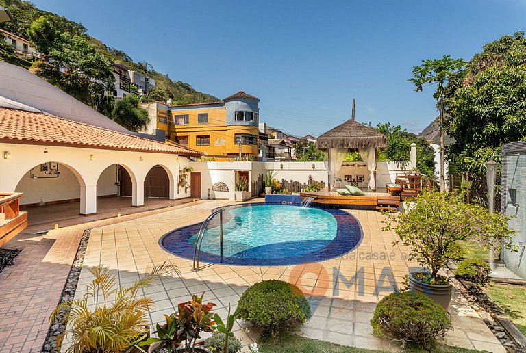 Niterói: Mansión com piscina y vistas al mar|LD 58