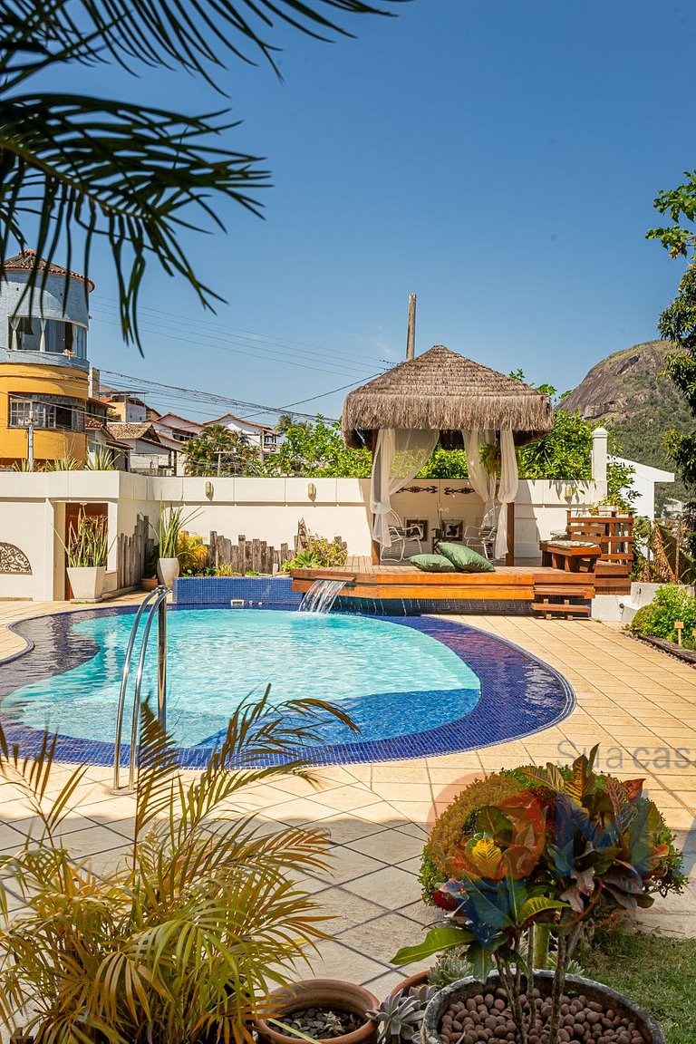 Niterói: Mansión com piscina y vistas al mar|LD 58