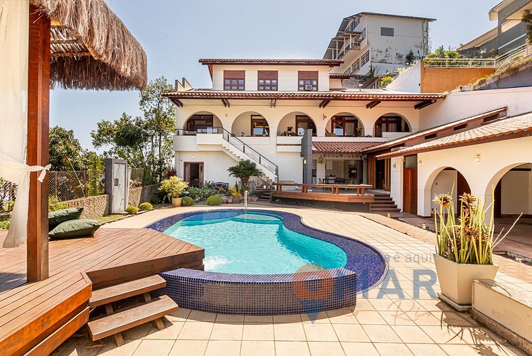 Niterói: Mansión com piscina y vistas al mar|LD 58