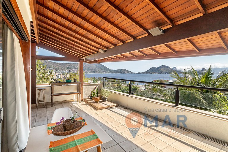 Niterói: Mansión com piscina y vistas al mar|LD 58