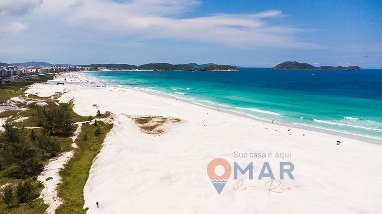 Apartamento pé na areia em Cabo Frio | RDC 60/302