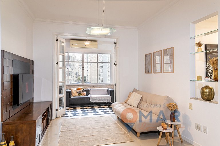 2 Quartos: a 2Min da Praia de Copacabana|CR 34/502