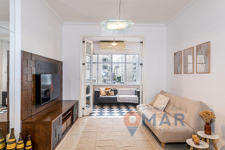 2 Quartos: a 2Min da Praia de Copacabana|CR 34/502