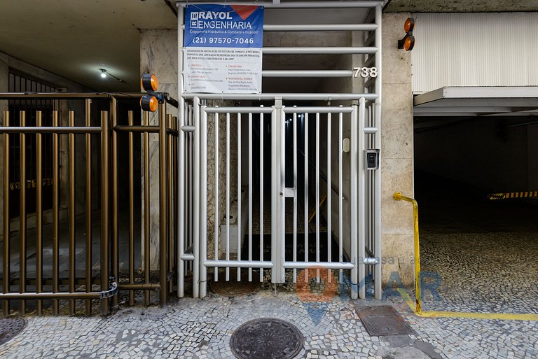 Apto Praiano em Copacabana: 1Min do Mar|GS 738/507