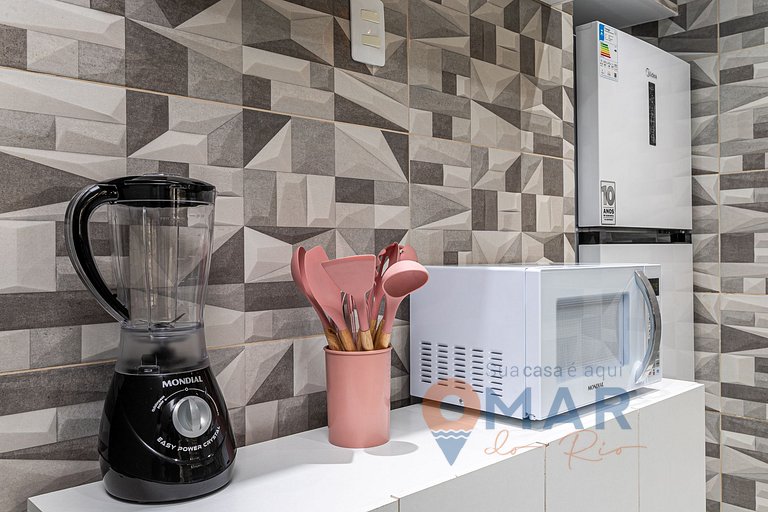 Moderno 1Qto a 2 Min da Praia de Copa |NSC 112/709