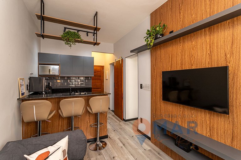 Moderno 1BDR a 120 m de la playa | PJ 160/1108