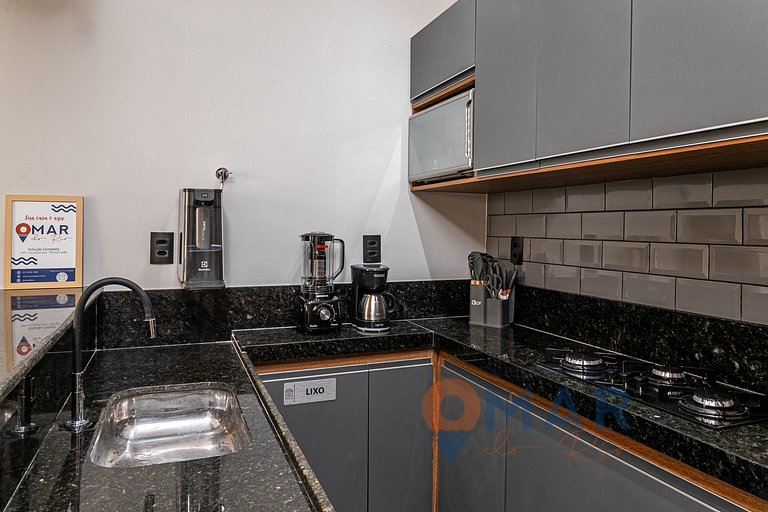 Moderno 1BDR a 120 m de la playa | PJ 160/1108