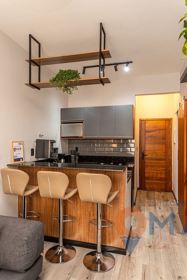 Moderno 1BDR a 120 m de la playa | PJ 160/1108