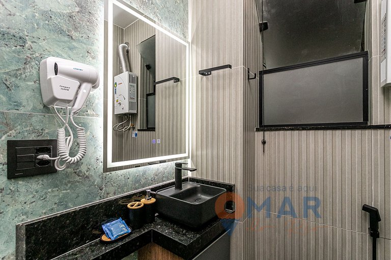 Moderno 1BDR a 120 m de la playa | PJ 160/1108