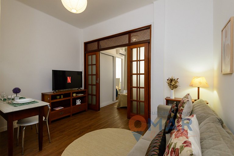 1BDR, 6 minutos de la playa de Leblon | VA 380/403