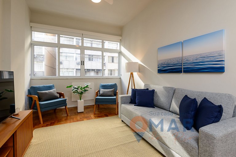 3 Quartos a 5 min da Praia de Copacabana|FM263/303