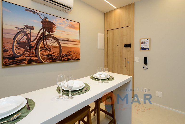 1BDR sofisticado a 5min de la playa|BR 450/805