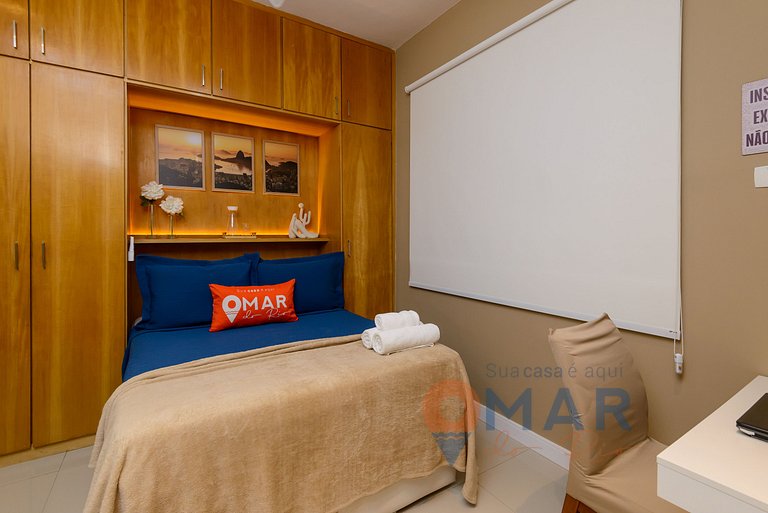 2BDR, 5min from Copacabana Beach | SF 184/103
